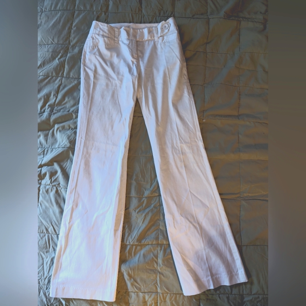 BCX White Trousers Size 5 Juniors x 30 length